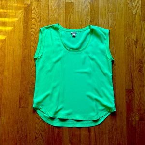 EUC JCREW silk like tank size 10